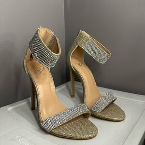 Elegant Gold and Silver Women's Heels